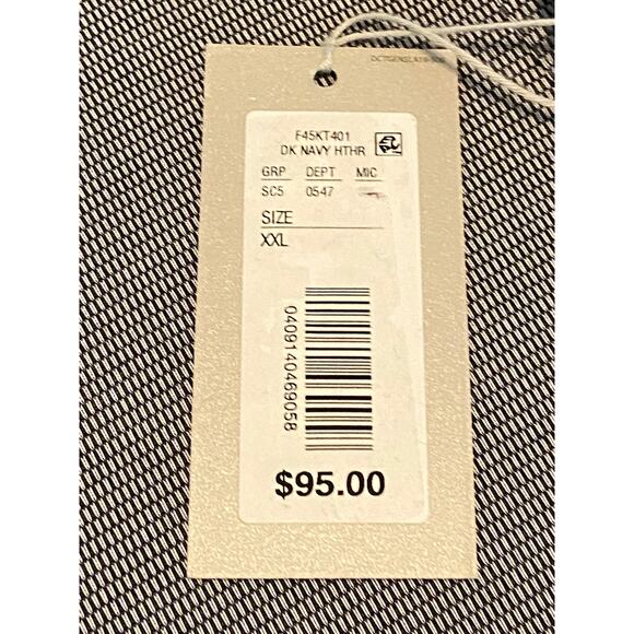 Daniel Cremieux Men's XXL Long Sleeve Polo Pima Cotton Navy Heather NEW - Picture 11 of 11